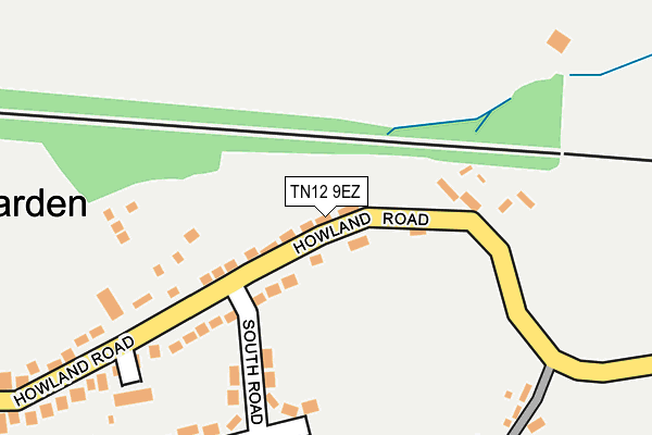 TN12 9EZ map - OS OpenMap – Local (Ordnance Survey)