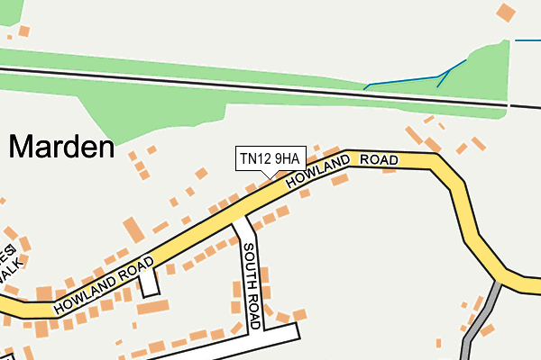 TN12 9HA map - OS OpenMap – Local (Ordnance Survey)
