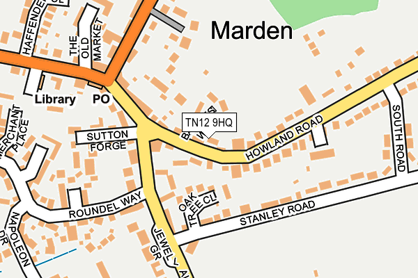 TN12 9HQ map - OS OpenMap – Local (Ordnance Survey)