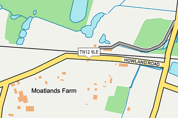 TN12 9LE map - OS OpenMap – Local (Ordnance Survey)