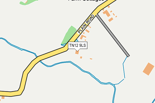 TN12 9LS map - OS OpenMap – Local (Ordnance Survey)