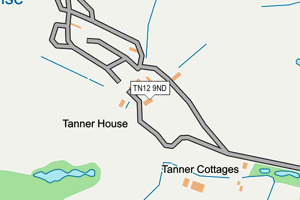 TN12 9ND map - OS OpenMap – Local (Ordnance Survey)