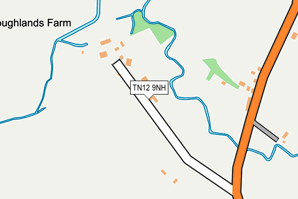 TN12 9NH map - OS OpenMap – Local (Ordnance Survey)