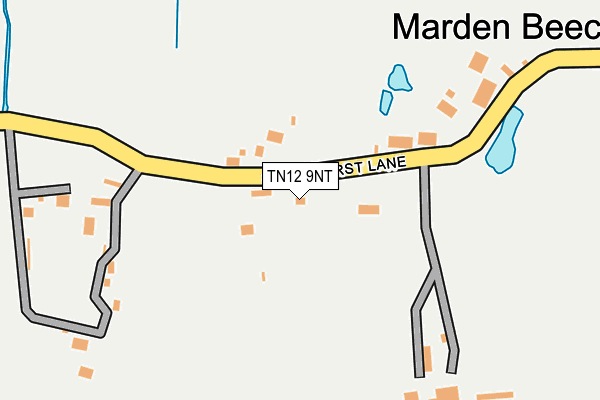 TN12 9NT map - OS OpenMap – Local (Ordnance Survey)