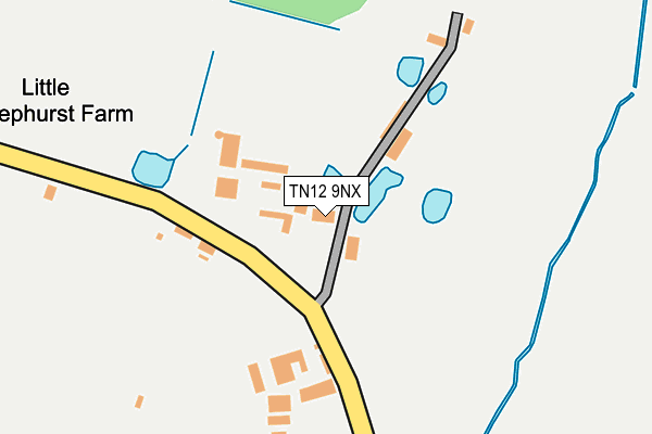 TN12 9NX map - OS OpenMap – Local (Ordnance Survey)