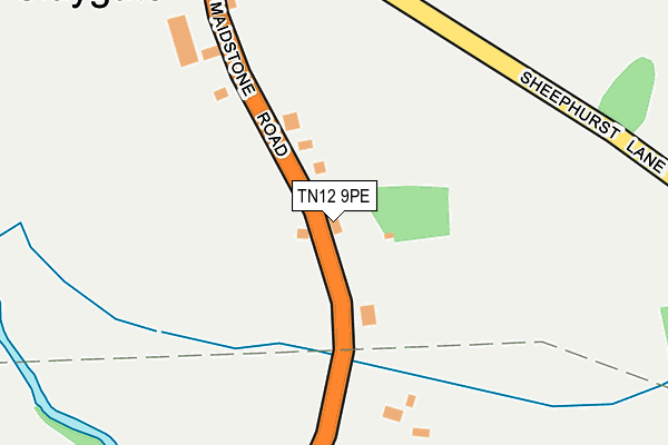 TN12 9PE map - OS OpenMap – Local (Ordnance Survey)