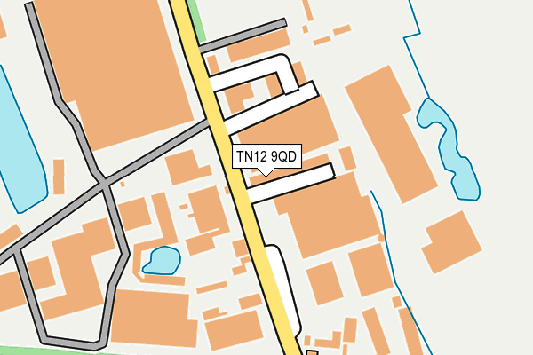 TN12 9QD map - OS OpenMap – Local (Ordnance Survey)