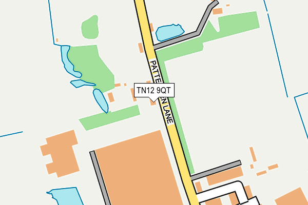 TN12 9QT map - OS OpenMap – Local (Ordnance Survey)