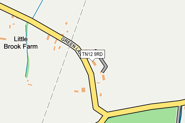TN12 9RD map - OS OpenMap – Local (Ordnance Survey)