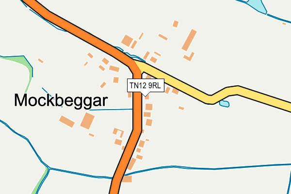 TN12 9RL map - OS OpenMap – Local (Ordnance Survey)