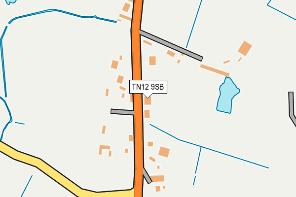 TN12 9SB map - OS OpenMap – Local (Ordnance Survey)