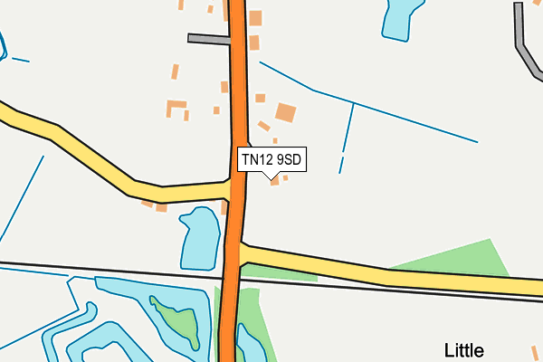 TN12 9SD map - OS OpenMap – Local (Ordnance Survey)