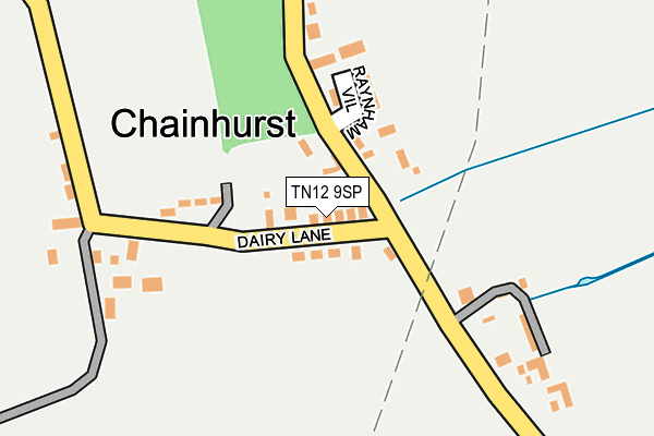 TN12 9SP map - OS OpenMap – Local (Ordnance Survey)