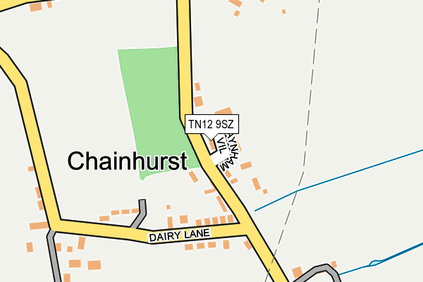 TN12 9SZ map - OS OpenMap – Local (Ordnance Survey)