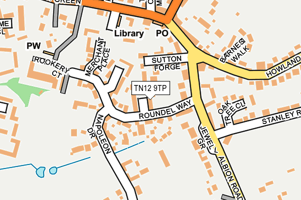 TN12 9TP map - OS OpenMap – Local (Ordnance Survey)