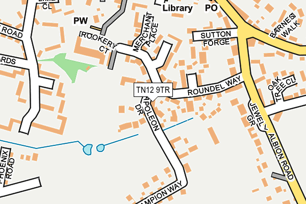 TN12 9TR map - OS OpenMap – Local (Ordnance Survey)