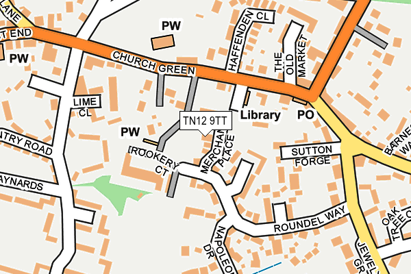 TN12 9TT map - OS OpenMap – Local (Ordnance Survey)