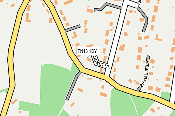 TN13 1DY map - OS OpenMap – Local (Ordnance Survey)