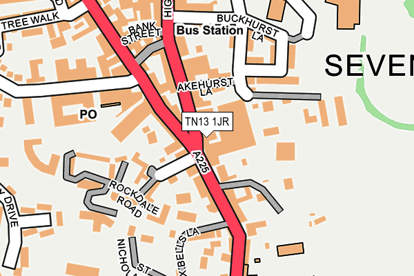 TN13 1JR map - OS OpenMap – Local (Ordnance Survey)