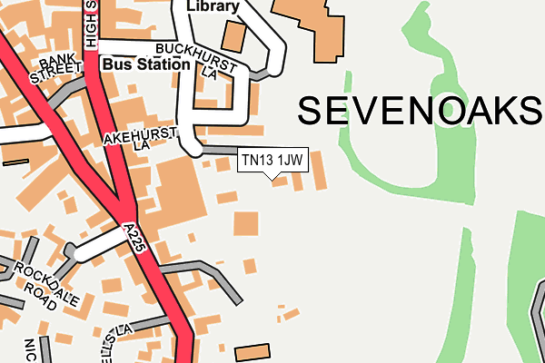 TN13 1JW map - OS OpenMap – Local (Ordnance Survey)