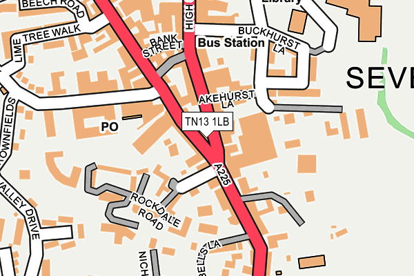 TN13 1LB map - OS OpenMap – Local (Ordnance Survey)