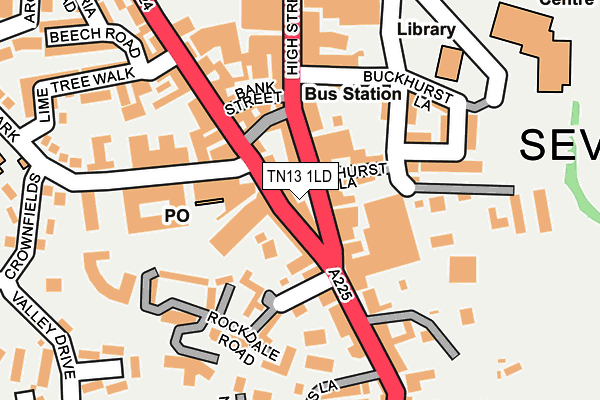 TN13 1LD map - OS OpenMap – Local (Ordnance Survey)