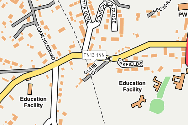 TN13 1NN map - OS OpenMap – Local (Ordnance Survey)