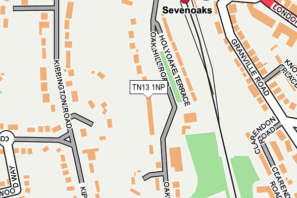 TN13 1NP map - OS OpenMap – Local (Ordnance Survey)