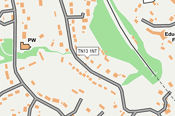 TN13 1NT map - OS OpenMap – Local (Ordnance Survey)