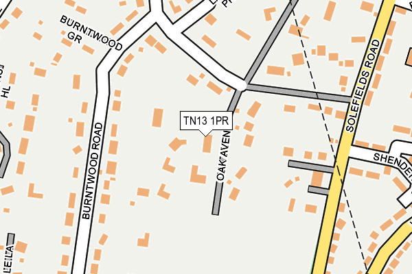 TN13 1PR map - OS OpenMap – Local (Ordnance Survey)