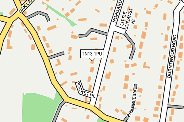 TN13 1PU map - OS OpenMap – Local (Ordnance Survey)