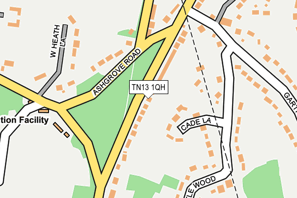 TN13 1QH map - OS OpenMap – Local (Ordnance Survey)