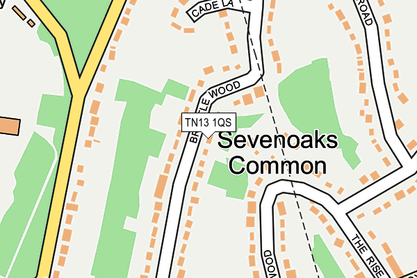 TN13 1QS map - OS OpenMap – Local (Ordnance Survey)