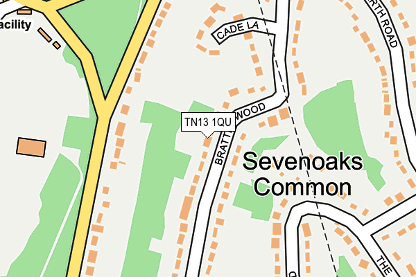 TN13 1QU map - OS OpenMap – Local (Ordnance Survey)
