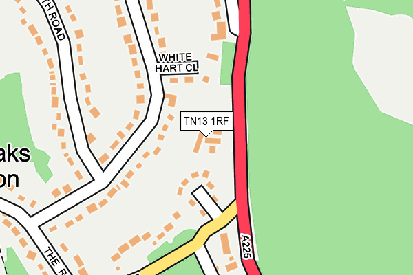 TN13 1RF map - OS OpenMap – Local (Ordnance Survey)