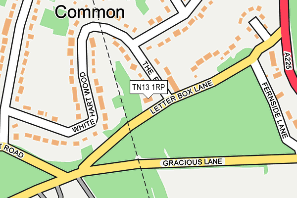 TN13 1RP map - OS OpenMap – Local (Ordnance Survey)