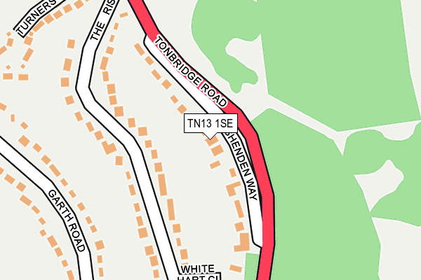 TN13 1SE map - OS OpenMap – Local (Ordnance Survey)