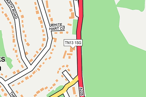 TN13 1SG map - OS OpenMap – Local (Ordnance Survey)