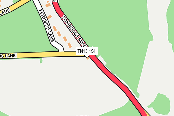 TN13 1SH map - OS OpenMap – Local (Ordnance Survey)