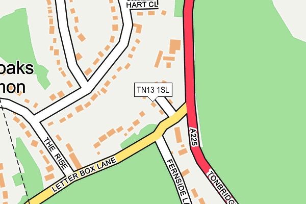 TN13 1SL map - OS OpenMap – Local (Ordnance Survey)