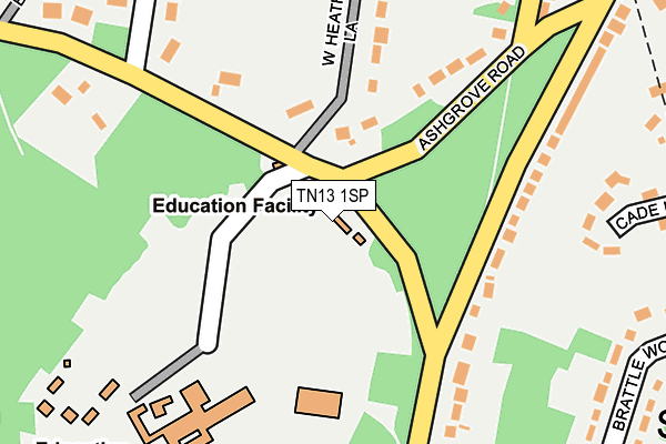 TN13 1SP map - OS OpenMap – Local (Ordnance Survey)