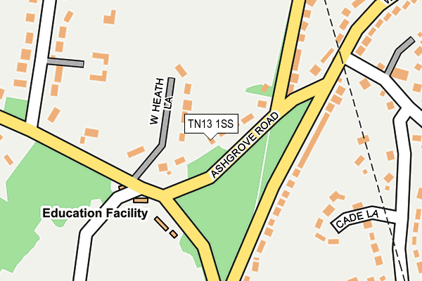 TN13 1SS map - OS OpenMap – Local (Ordnance Survey)