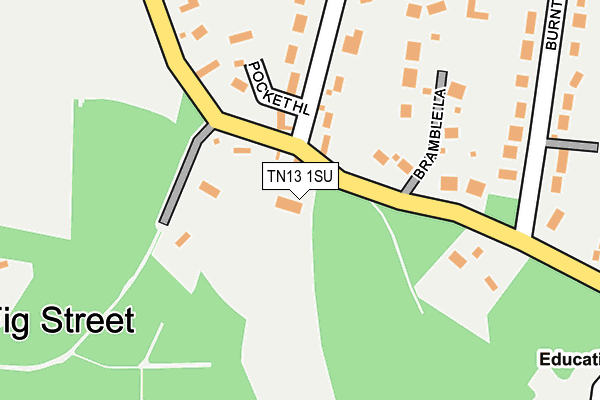 TN13 1SU map - OS OpenMap – Local (Ordnance Survey)