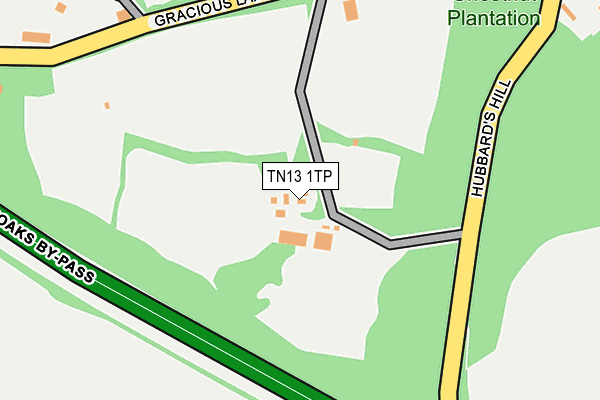 TN13 1TP map - OS OpenMap – Local (Ordnance Survey)