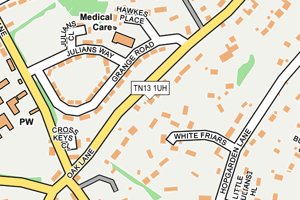 TN13 1UH map - OS OpenMap – Local (Ordnance Survey)