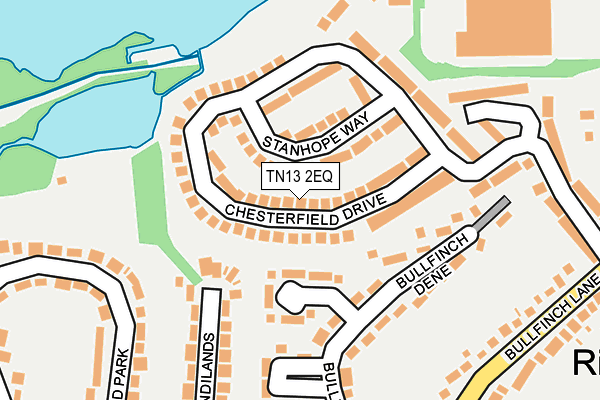 TN13 2EQ map - OS OpenMap – Local (Ordnance Survey)