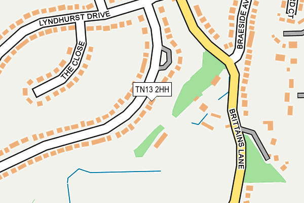 TN13 2HH map - OS OpenMap – Local (Ordnance Survey)