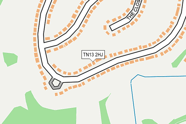 TN13 2HJ map - OS OpenMap – Local (Ordnance Survey)