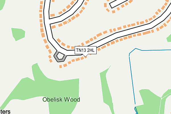 TN13 2HL map - OS OpenMap – Local (Ordnance Survey)