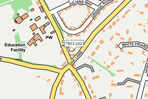 TN13 2JQ map - OS OpenMap – Local (Ordnance Survey)
